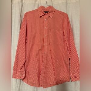 Oxford Men's Casual Red Checkered Shirt